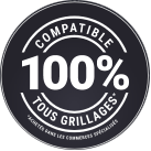 100% compatible tous grillages