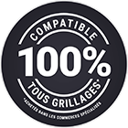 100% compatible tous grillages